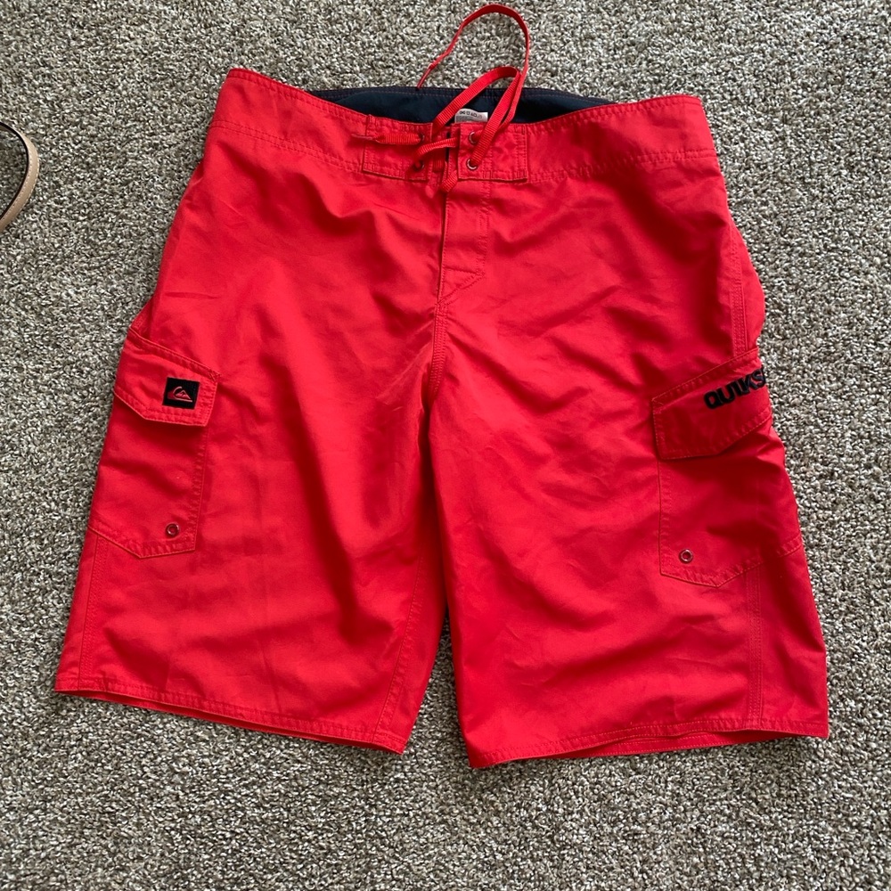 Quiksilver Men's Red swim Shorts